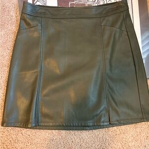 LOFT Green Mini Pencil Skirt